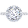 image:imageMartha Stewart 4 Carat Lab Grown Diamond Ring Hidden Halo Diamond Engagement Ring in 14 Karat Goldwhitegold