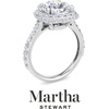 image:imageMartha Stewart 4 Carat Lab Grown Diamond Ring Hidden Halo Diamond Engagement Ring in 14 Karat Goldwhitegold