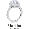 image:imageMartha Stewart 4 Carat Lab Grown Diamond Ring Hidden Halo Diamond Engagement Ring in 14 Karat Goldwhitegold