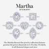 image:imageMartha Stewart 4 Carat Lab Grown Diamond Ring Hidden Halo Diamond Engagement Ring in 14 Karat Goldwhitegold