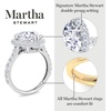 image:imageMartha Stewart 4 Carat Lab Grown Diamond Ring Hidden Halo Diamond Engagement Ring in 14 Karat Goldwhitegold