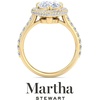 image:imageMartha Stewart 4 Carat Lab Grown Diamond Ring Hidden Halo Diamond Engagement Ring in 14 Karat Goldyellowgold