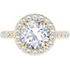 image:imageMartha Stewart 4 Carat Lab Grown Diamond Ring Hidden Halo Diamond Engagement Ring in 14 Karat Goldyellowgold