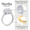 image:imageMartha Stewart 4 Carat Lab Grown Diamond Ring Hidden Halo Diamond Engagement Ring in 14 Karat Goldyellowgold