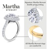 image:imageMartha Stewart 4 Carat Lab Grown Diamond Ring Hidden Halo Diamond Engagement Ring in 14 Karat Goldyellowgold