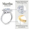 image:imageMartha Stewart 4 Carat Lab Grown Diamond Ring Hidden Halo Diamond Engagement Ring in 14 Karat Goldyellowgold