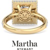 image:imageMartha Stewart 4 Carat Lab Grown Diamond Ring Hidden Halo Diamond Engagement Ring in 14 Karat Goldyellowgold