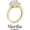 image:imageMartha Stewart 4 Carat Lab Grown Diamond Ring Hidden Halo Diamond Engagement Ring in 14 Karat Goldyellowgold