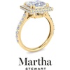 image:imageMartha Stewart 4 Carat Lab Grown Diamond Ring Hidden Halo Diamond Engagement Ring in 14 Karat Goldyellowgold