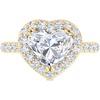 image:imageMartha Stewart 4 Carat Lab Grown Diamond Ring Hidden Halo Diamond Engagement Ring in 14 Karat Goldyellowgold