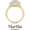 image:imageMartha Stewart 4 Carat Lab Grown Diamond Ring Hidden Halo Diamond Engagement Ring in 14 Karat Goldyellowgold