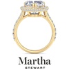 image:imageMartha Stewart 4 Carat Lab Grown Diamond Ring Hidden Halo Diamond Engagement Ring in 14 Karat Goldyellowgold