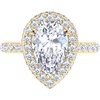 image:imageMartha Stewart 4 Carat Lab Grown Diamond Ring Hidden Halo Diamond Engagement Ring in 14 Karat Goldyellowgold