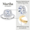image:imageMartha Stewart 4 Carat Lab Grown Diamond Ring Hidden Halo Diamond Engagement Ring in 14 Karat Goldyellowgold