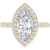 image:imageMartha Stewart 4 Carat Lab Grown Diamond Ring Hidden Halo Diamond Engagement Ring in 14 Karat Goldyellowgold