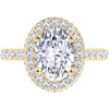 image:imageMartha Stewart 4 Carat Lab Grown Diamond Ring Hidden Halo Diamond Engagement Ring in 14 Karat Goldyellowgold