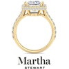 image:imageMartha Stewart 4 Carat Lab Grown Diamond Ring Hidden Halo Diamond Engagement Ring in 14 Karat Goldyellowgold