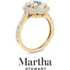 image:imageMartha Stewart 4 Carat Lab Grown Diamond Ring Hidden Halo Diamond Engagement Ring in 14 Karat Goldyellowgold