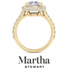 image:imageMartha Stewart 4 Carat Lab Grown Diamond Ring Hidden Halo Diamond Engagement Ring in 14 Karat Goldyellowgold