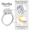 image:imageMartha Stewart 4 Carat Lab Grown Diamond Ring Hidden Halo Diamond Engagement Ring in 14 Karat Goldyellowgold