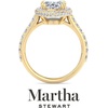 image:imageMartha Stewart 4 Carat Lab Grown Diamond Ring Hidden Halo Diamond Engagement Ring in 14 Karat Goldyellowgold
