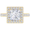 image:imageMartha Stewart 4 Carat Lab Grown Diamond Ring Hidden Halo Diamond Engagement Ring in 14 Karat Goldyellowgold