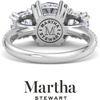 image:imageMartha Stewart 5 12 Carat Cushion Cut Lab Grown Diamond Three Stone Plus Engagement Ring In Sterling Silver