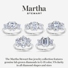 image:imageMartha Stewart 5 12 Carat Cushion Cut Lab Grown Diamond Three Stone Plus Engagement Ring In Sterling Silver