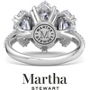 image:imageMartha Stewart 5 12 Carat Marquise Shape Lab Grown Diamond Three Stone Plus Engagement Ring In Sterling Silver