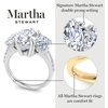 image:imageMartha Stewart 5 12 Carat Marquise Shape Lab Grown Diamond Three Stone Plus Engagement Ring In Sterling Silver