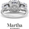 image:imageMartha Stewart 5 12 Carat Round Lab Grown Diamond Three Stone Plus Engagement Ring In Sterling Silver