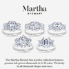 image:imageMartha Stewart 5 Carat Cushion Cut Lab Grown Diamond Three Stone Engagement Ring In Sterling Silver