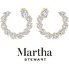 image:imageMartha Stewart 5 Carat Lab Grown Diamond Hoop Earrings Marquise Shape 14K Gold Diamond Hoop Earrings for Womenyellowgold