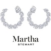 image:imageMartha Stewart 5 Carat Lab Grown Diamond Hoop Earrings Sterling Silver Hoop Earrings for WomenOval