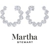 image:imageMartha Stewart 5 Carat Lab Grown Diamond Hoop Earrings Sterling Silver Hoop Earrings for WomenRoundBrilliant