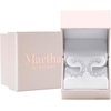 image:imageMartha Stewart 5 Carat Lab Grown Diamond Hoop Earrings Sterling Silver Hoop Earrings for WomenRoundBrilliant