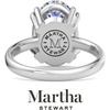 image:imageMartha Stewart 5 Carat Oval Shape Lab Grown Diamond Solitaire Engagement Ring In Sterling Silver