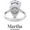 image:imageMartha Stewart 5 Carat Pear Shape Lab Grown Diamond Solitaire Engagement Ring In Sterling Silver