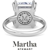 image:imageMartha Stewart 5 Carat Princess Cut Lab Grown Diamond Solitaire Engagement Ring In Sterling Silver