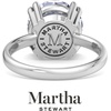 image:imageMartha Stewart 5 Carat Round Shape Lab Grown Diamond Solitaire Engagement Ring In Sterling Silver