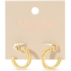 image:imageMartha Stewart Beaded Gold Hoop Earrings 1 Inch