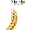 image:imageMartha Stewart Beaded Gold Hoop Earrings 1 Inch