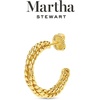 image:imageMartha Stewart Beaded Gold Hoop Earrings 1 Inch