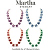 image:imageMartha Stewart Cushion Crystal Statement NecklaceBlue
