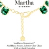 image:imageMartha Stewart Cushion Crystal Statement NecklaceGreen