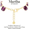 image:imageMartha Stewart Cushion Crystal Statement NecklacePurple