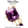 image:imageMartha Stewart Cushion Crystal Statement NecklacePurple