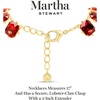image:imageMartha Stewart Cushion Crystal Statement NecklaceRed