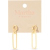 image:imageMartha Stewart Elegant Gold Dangle Earrings 2 Inches