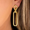 image:imageMartha Stewart Elegant Gold Dangle Earrings 2 Inches
